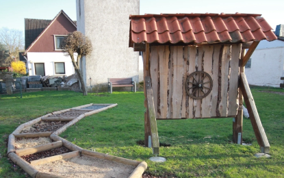 Neues Schild „Wülfinger Naturwiese“